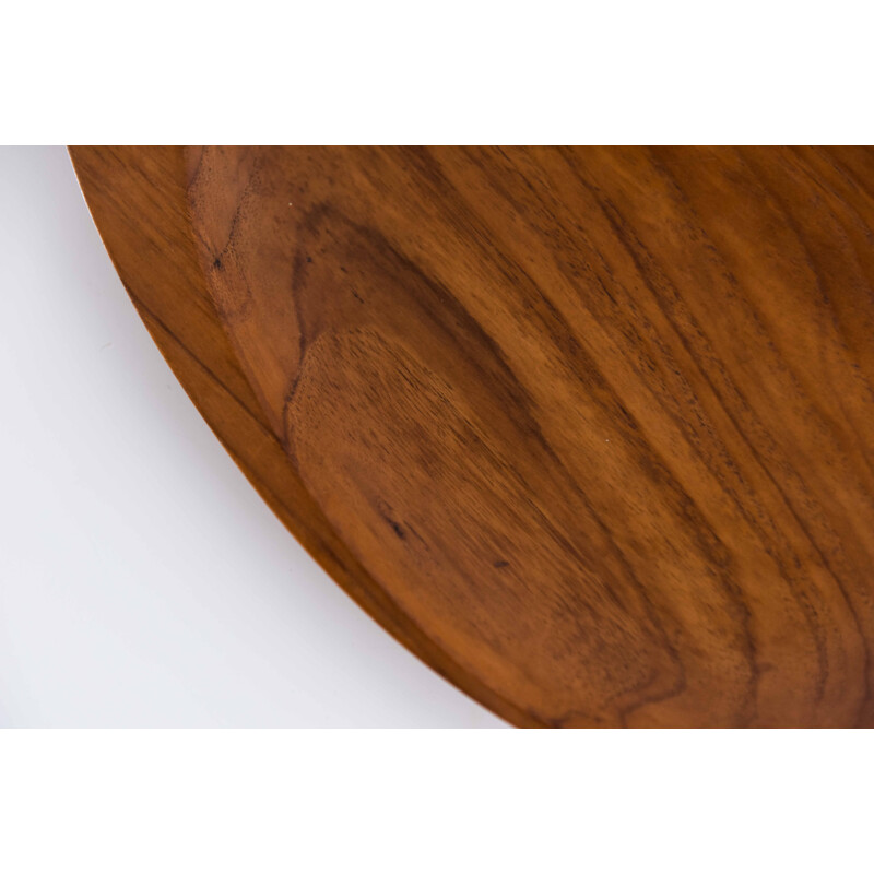 Vintage Leaf shaped teak tray by Skjode Skjern