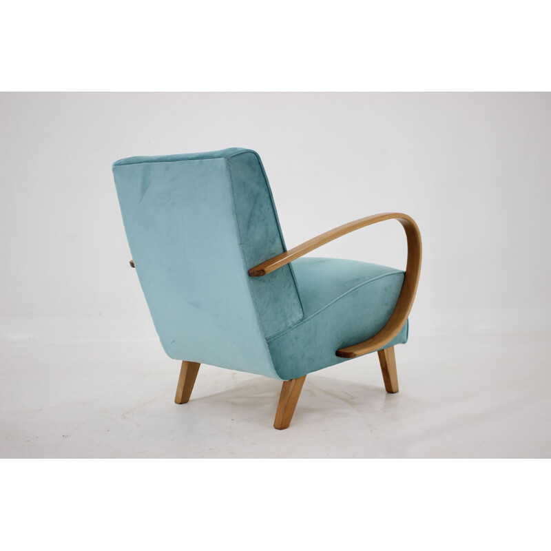 Vintage Armchair Jindrich Halabala Czechoslovakia 1950s