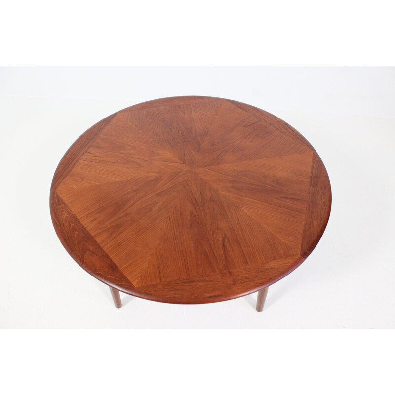 Bramin Møbler coffee table in rosewood with geometric pattern, H W KLEIN - 1960s