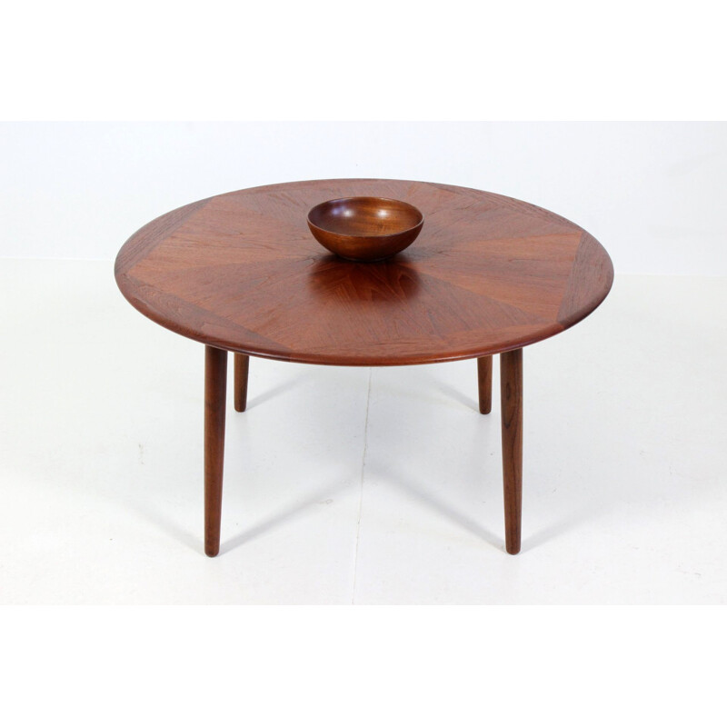 Bramin Møbler coffee table in rosewood with geometric pattern, H W KLEIN - 1960s