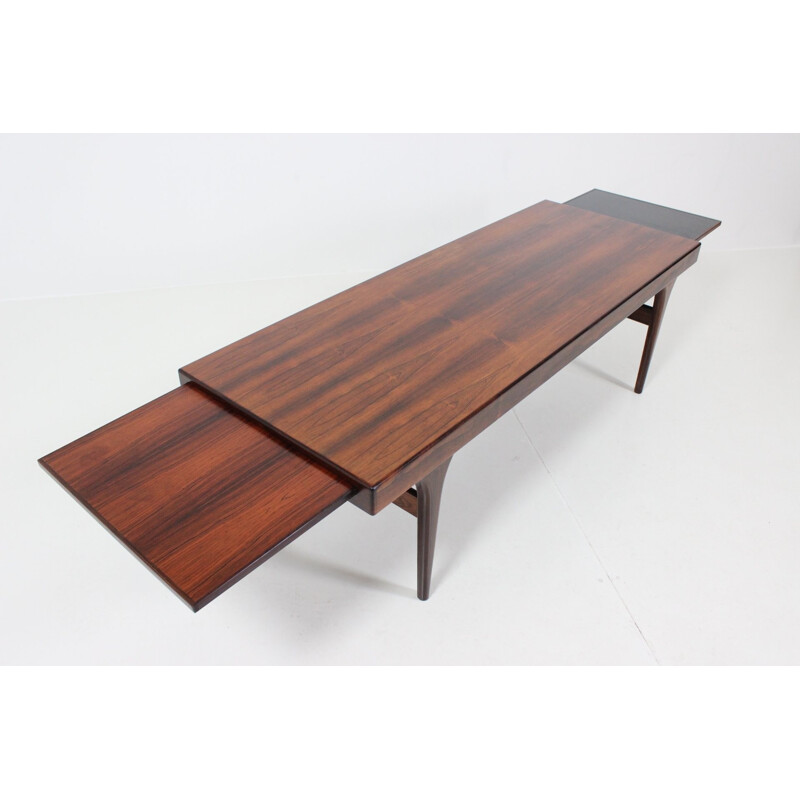 CFC Silkeborg coffee table in rosewood, J. ANDERSEN - 1960s