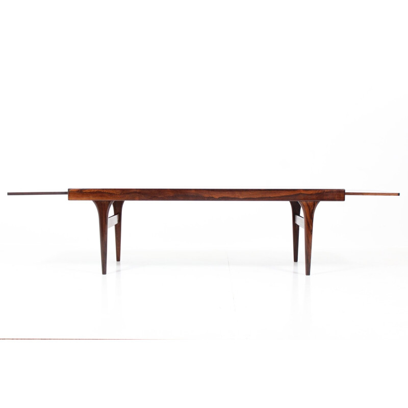 CFC Silkeborg coffee table in rosewood, J. ANDERSEN - 1960s