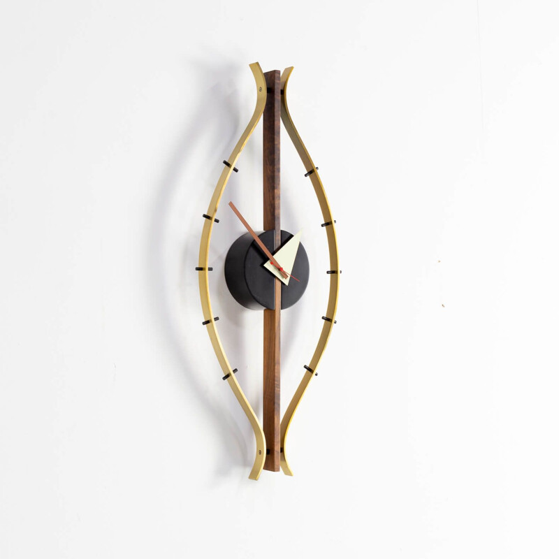 Vintage eye model wall clock Midcentury