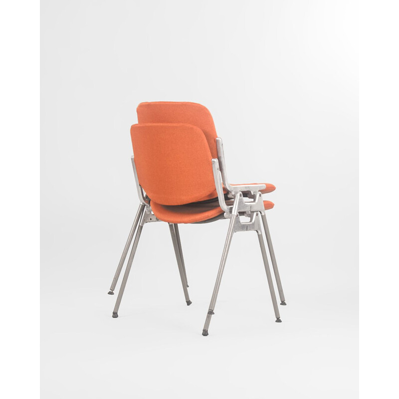 Paar vintage DSC 106 stoelen van Giancarlo Piretti voor Anonima Casteli 1965