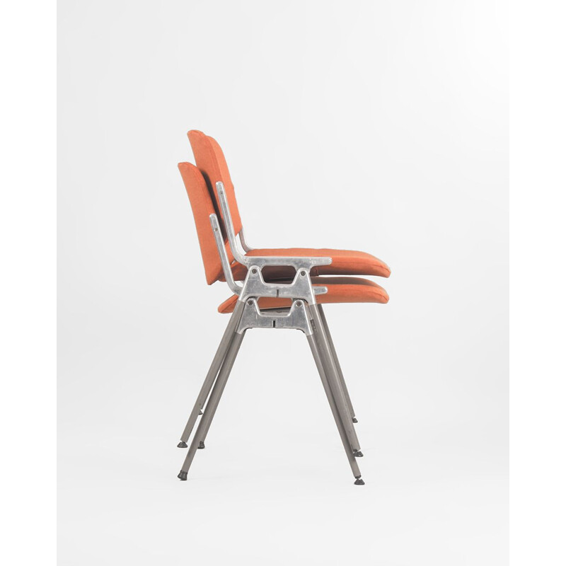 Paar vintage DSC 106 stoelen van Giancarlo Piretti voor Anonima Casteli 1965