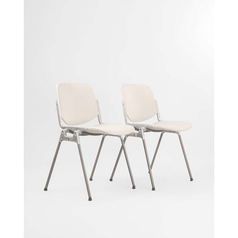 Conjunto de 4 sillas vintage DSC 106 de Giancarlo Piretti para Anonima Casteli 1965