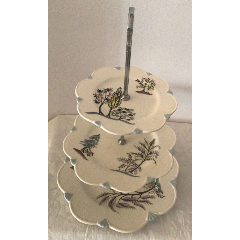 Vintage porcelain cake display server 