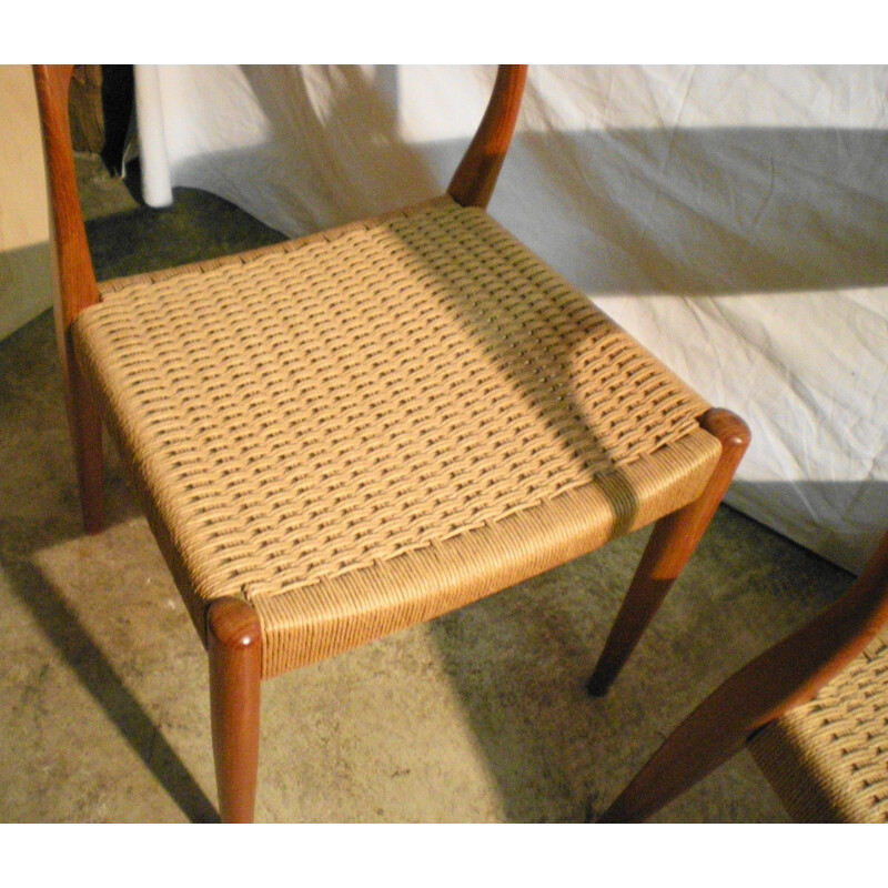 Pair of teak Danish Vintage Chair 1960