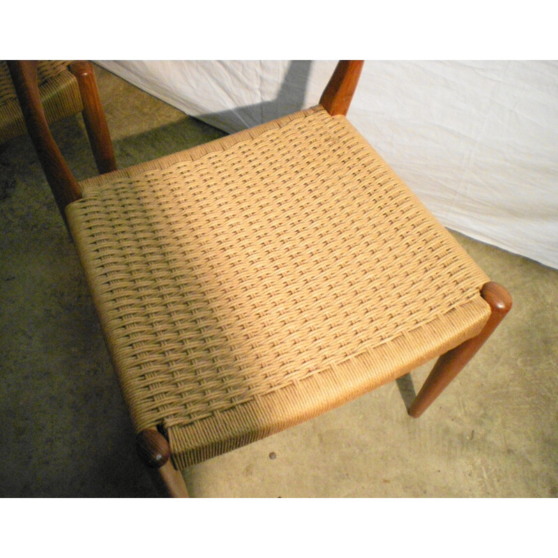Pair of teak Danish Vintage Chair 1960