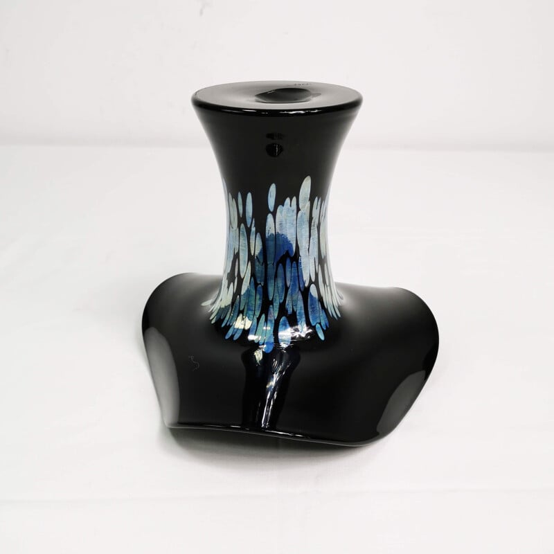 Vintage-Vase aus Glas von E. Eisch, Deutschland 1970