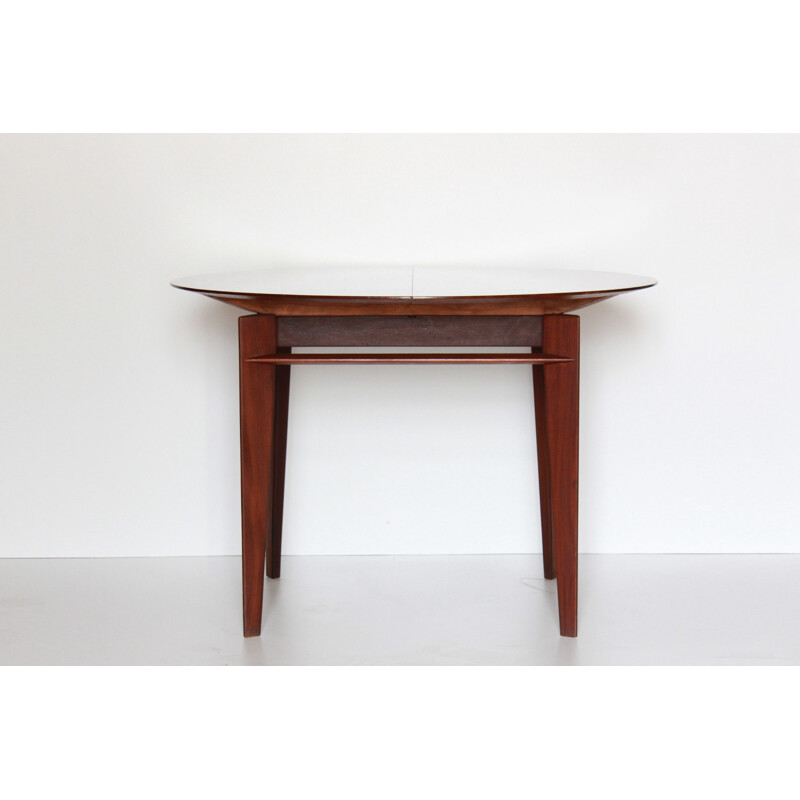 Vintage Extendible Dining Table in Teak by Vittorio Dassi 1950s