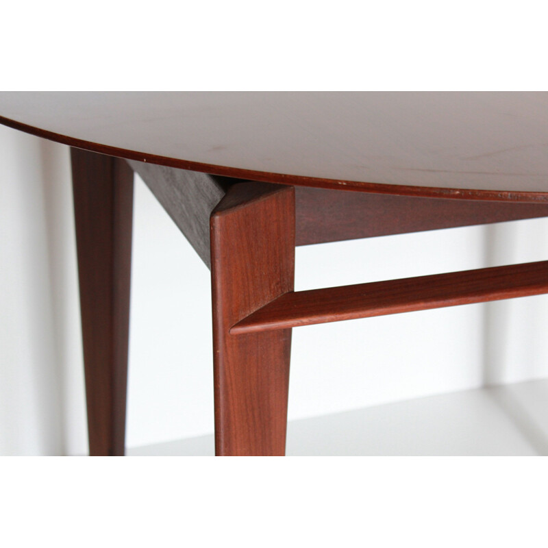 Vintage Extendible Dining Table in Teak by Vittorio Dassi 1950s