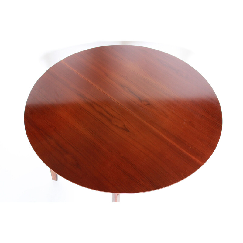 Vintage Extendible Dining Table in Teak by Vittorio Dassi 1950s