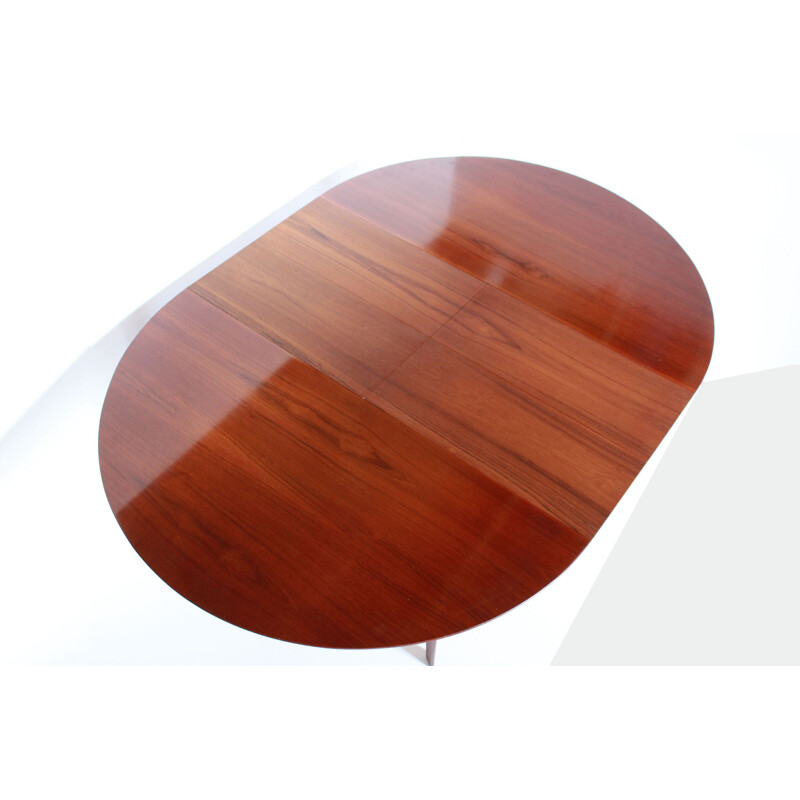 Vintage Extendible Dining Table in Teak by Vittorio Dassi 1950s