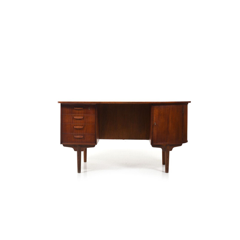 Bureau vintage en teck organique, Danemark 1950