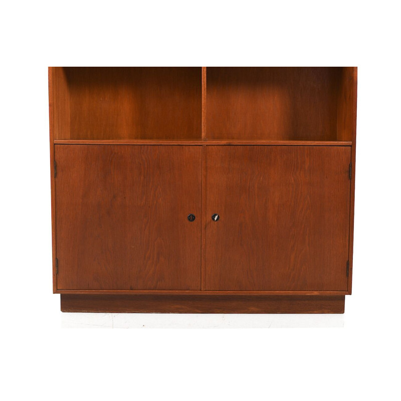 Vintage University Bookcase in Teak and Oak, Denmark 1950s 