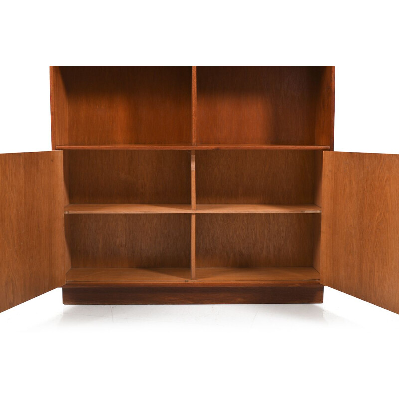 Vintage University Bookcase in Teak and Oak, Denmark 1950s 