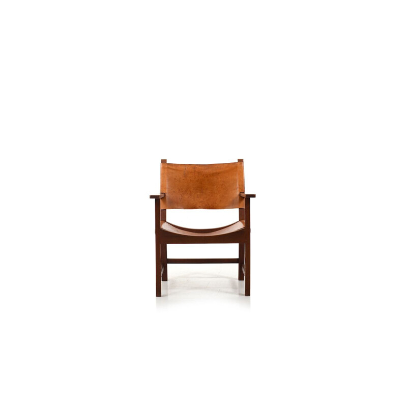 Vintage teakhouten fauteuil van Mogens Lassen voor Thorald Madsen, Denemarken 1953