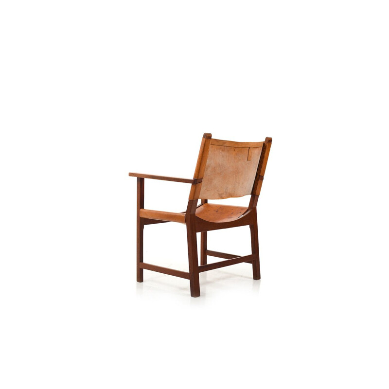 Vintage Teak Armchair by Mogens Lassen for Thorald Madsen, Danish 1953s