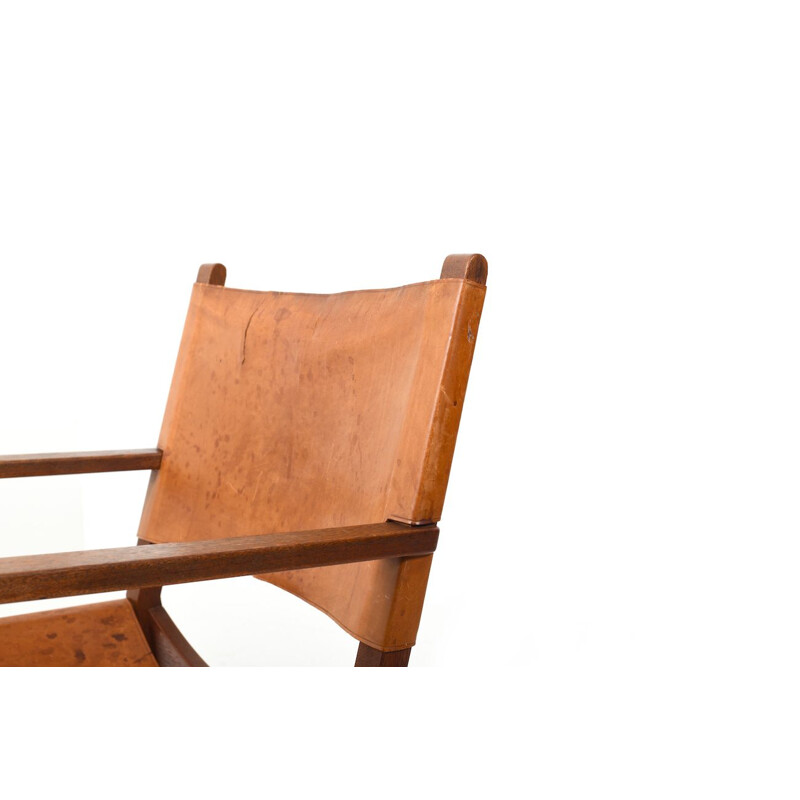 Fauteuil vintage en teck de Mogens Lassen pour Thorald Madsen, Danemark 1953