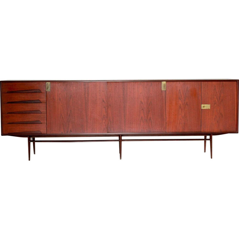 Vintage Sideboard Designed by Edmondo Palutari for Vittori Dassi 1950s 