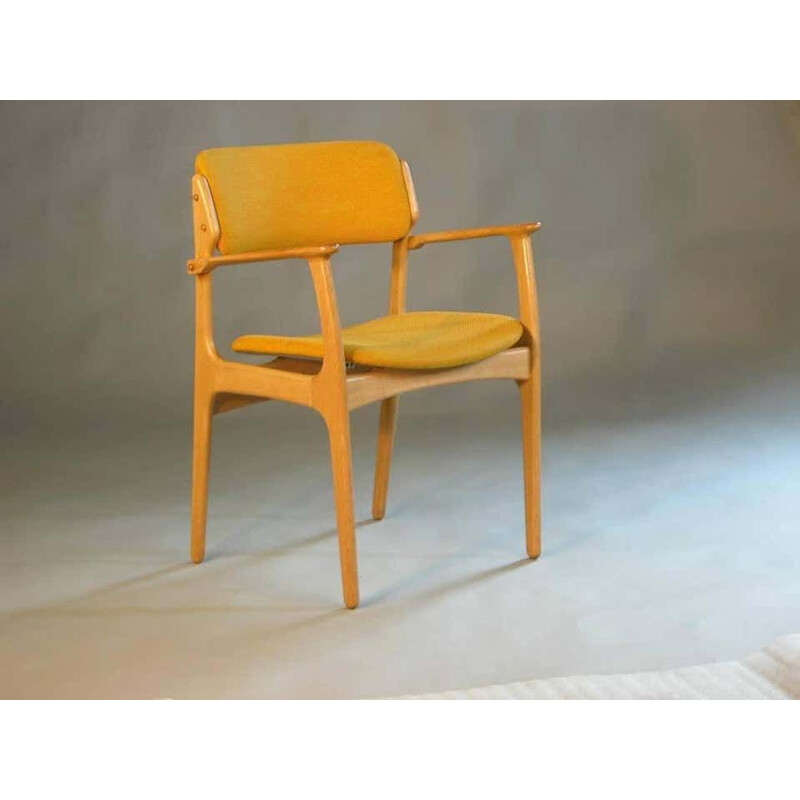 Vintage Erik Buch Armchairs in Oak, Danish 1970s