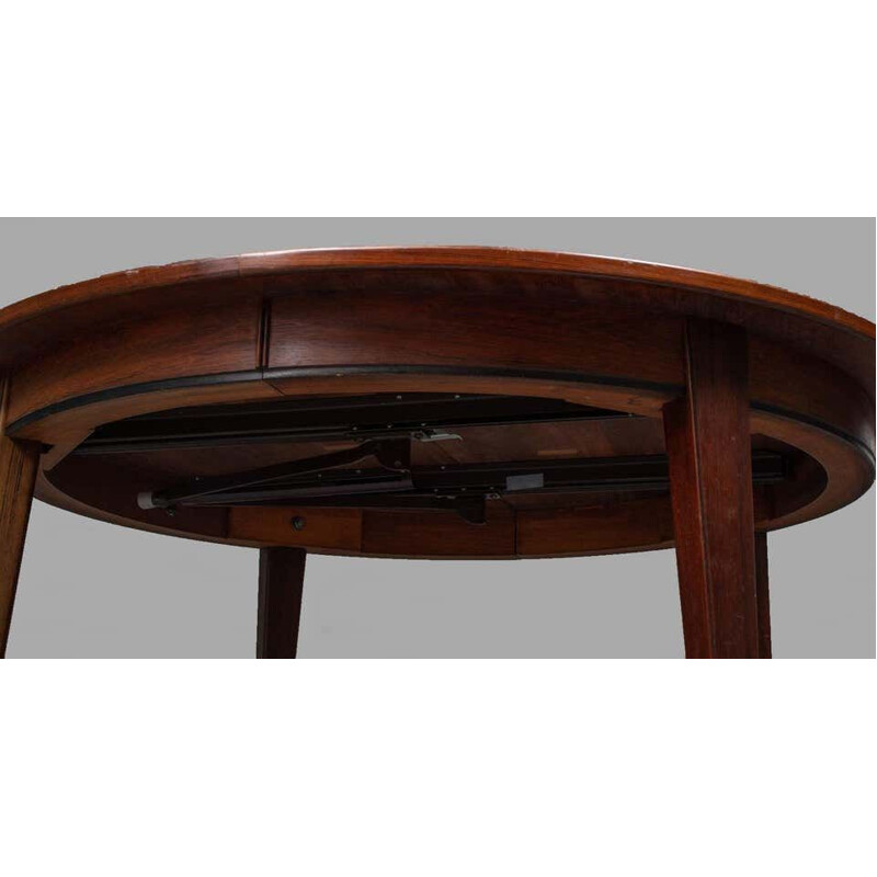 Vintage Omann Jun Three Extension Dining Table in Rosewood, Danish