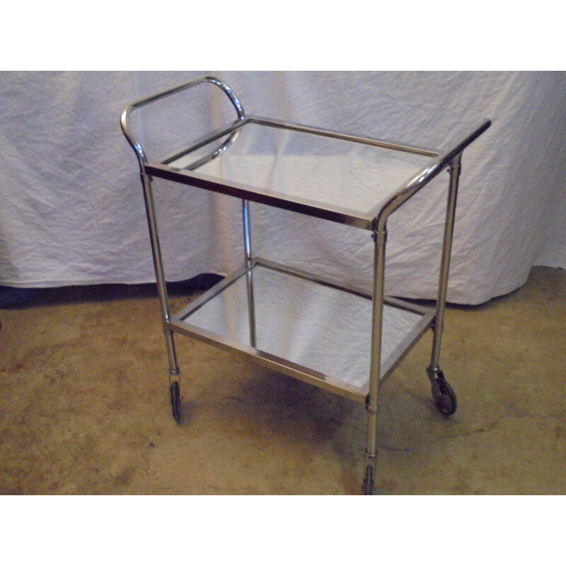 Vintage Art deco Rolling table with wheels 1950s