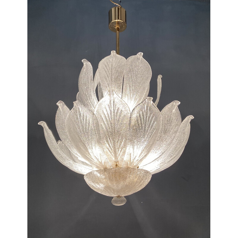 Large vintage Murano Glass Light Pendant 1970s