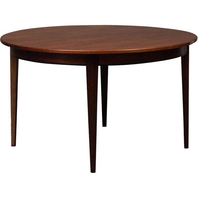 Vintage Omann Jun Three Extension Dining Table in Rosewood, Danish