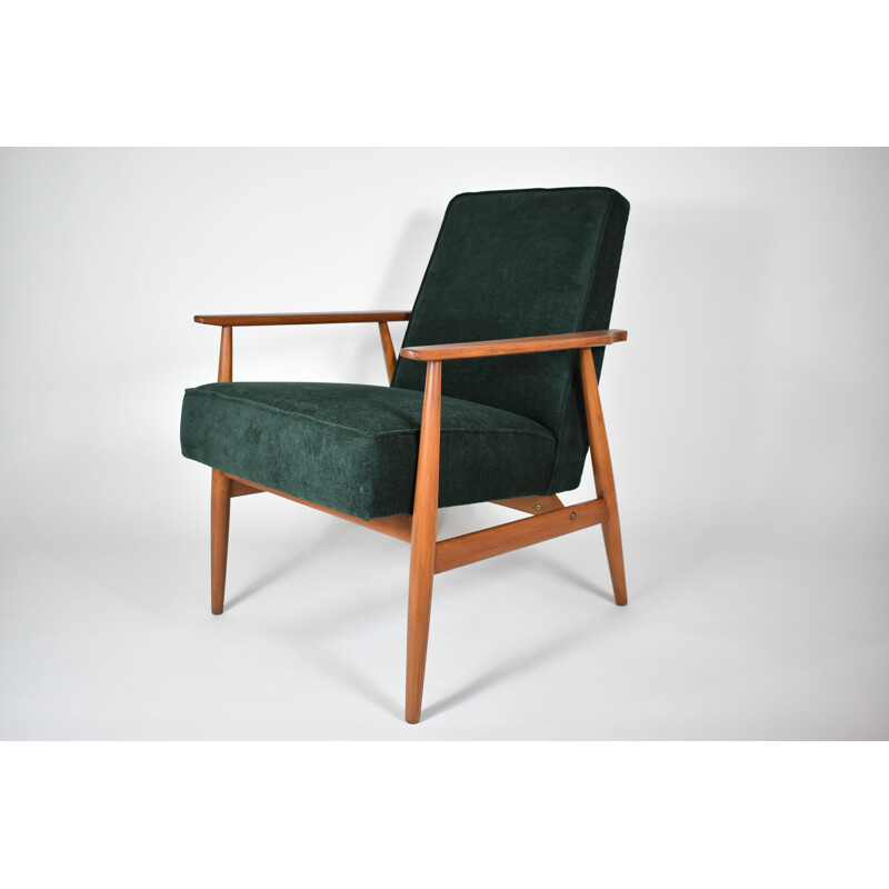 Vintage Forest green armchairs by Henry 1970s