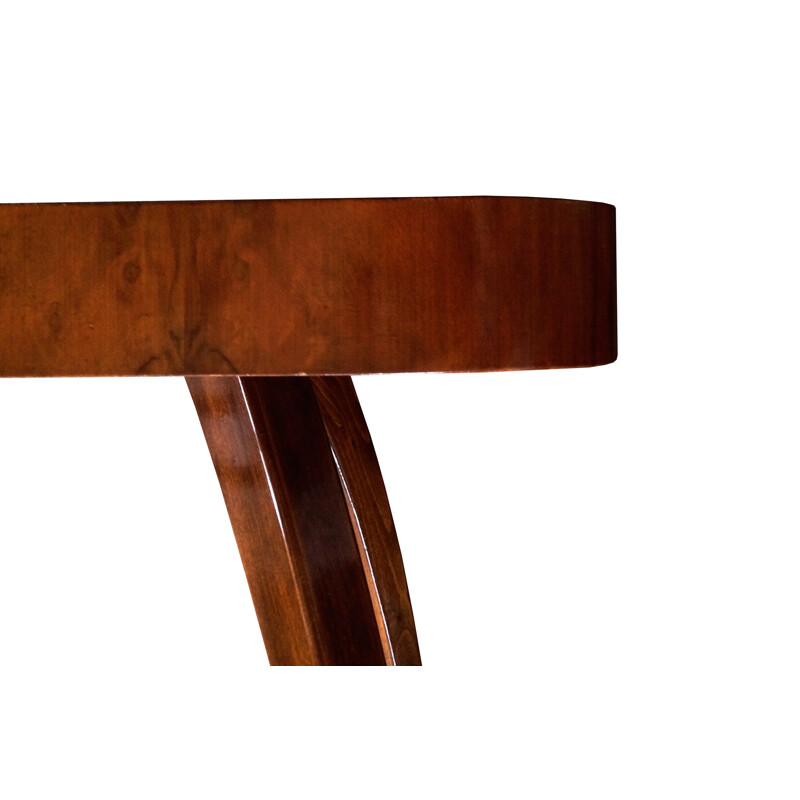 "H370" coffee table in walnut, Jindrich HALABALA - 1930s