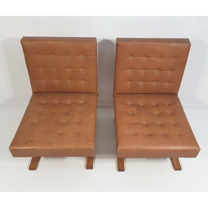 Pair of vintage Bratislava Armchair by Ludvik Volak for Drevopodnik Holesov 1960s