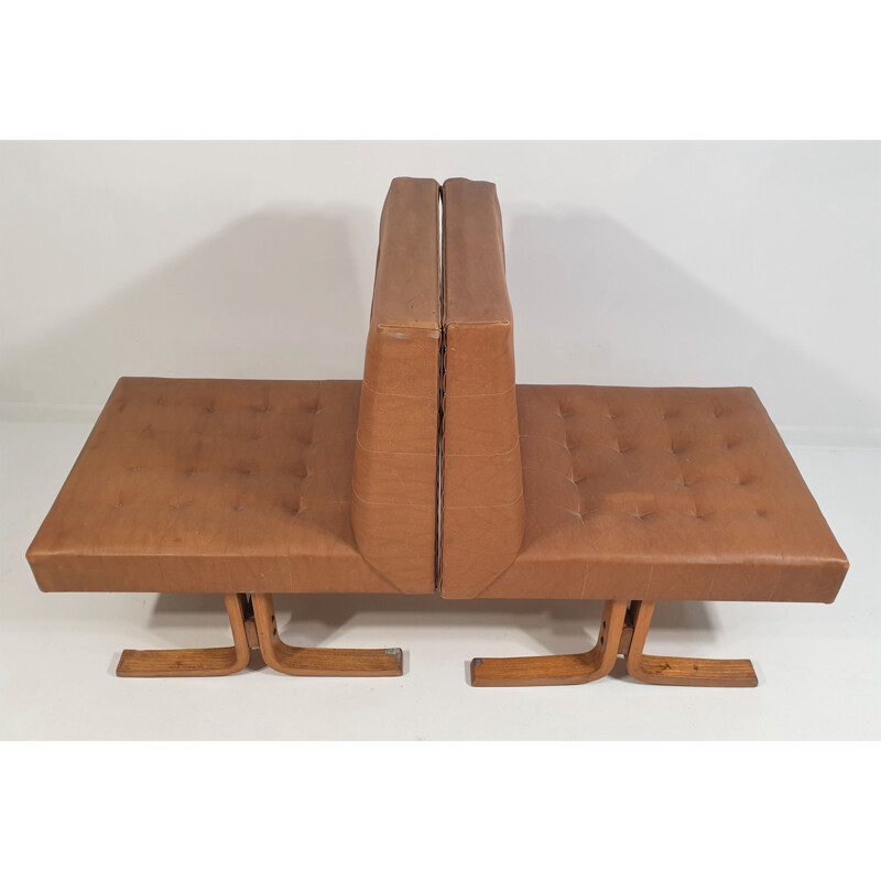 Pair of vintage Bratislava Armchair by Ludvik Volak for Drevopodnik Holesov 1960s