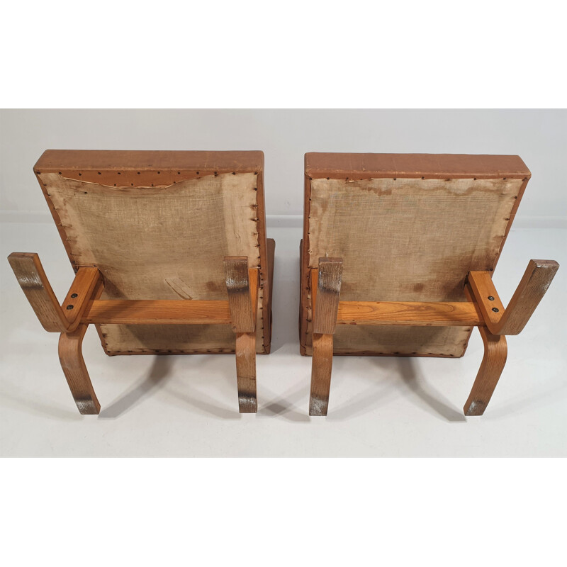 Pair of vintage Bratislava Armchair by Ludvik Volak for Drevopodnik Holesov 1960s