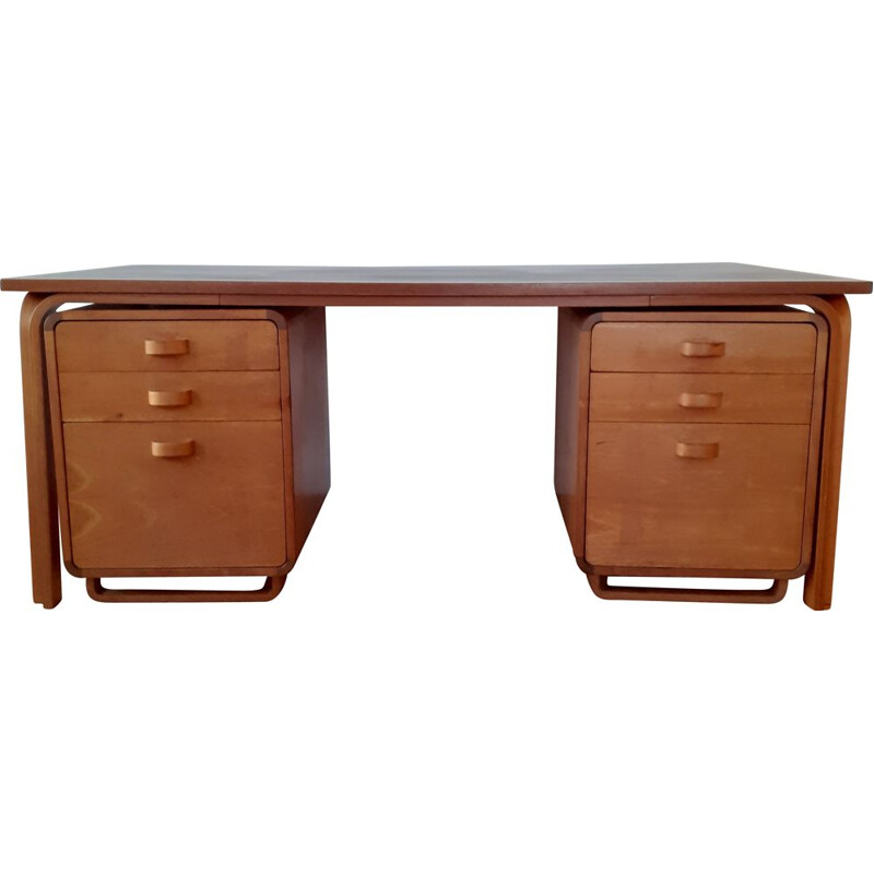 Bureau vintage à double caisson Magnus Olesen pour Durup, Danois