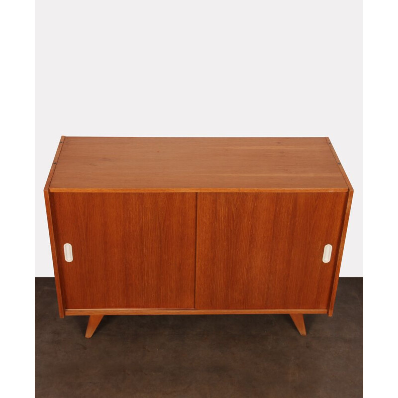 Vintage chest of drawers with sliding doors by Jiri Jiroutek 1960s