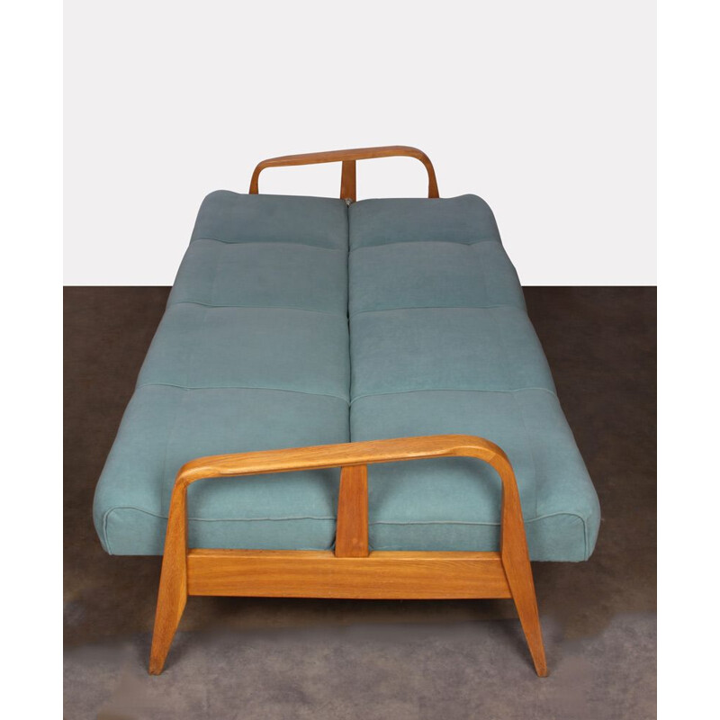 Vintage convertible sofa Czech 1960s