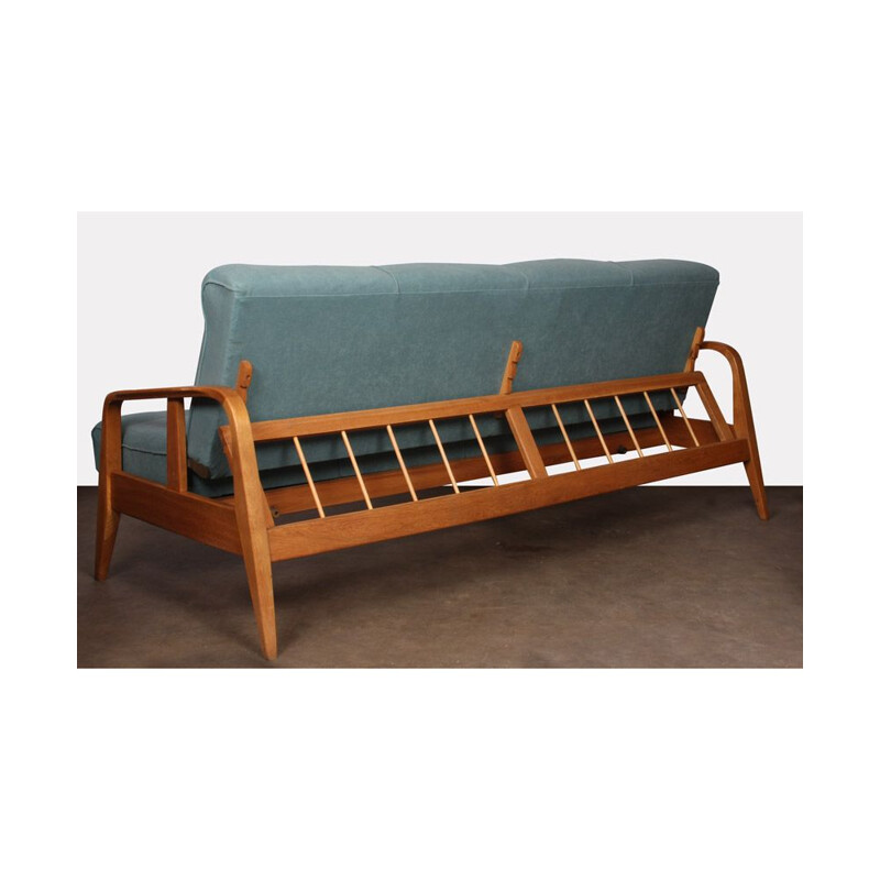 Vintage convertible sofa Czech 1960s