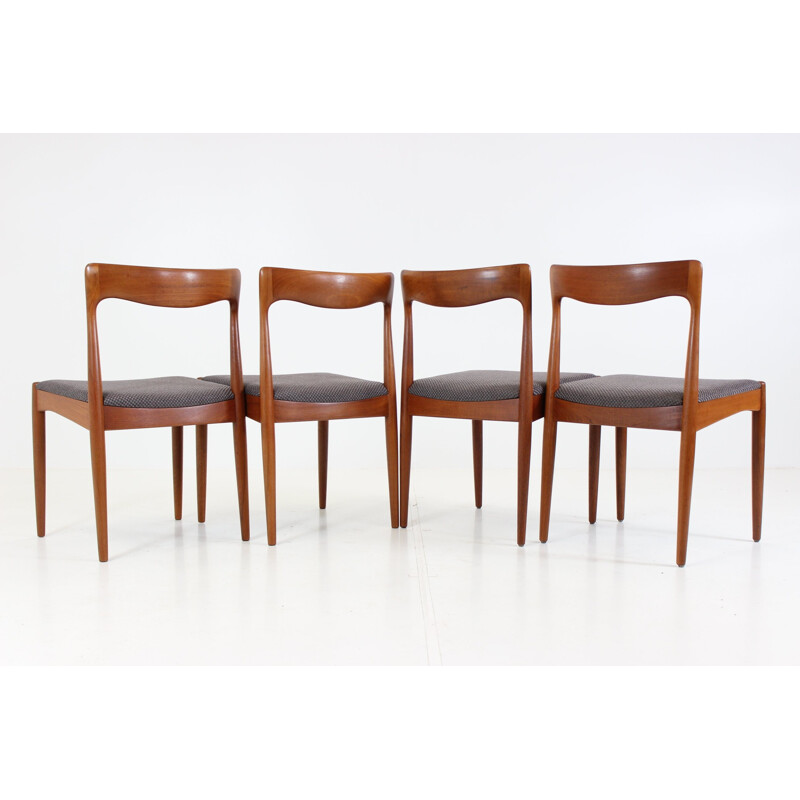 Suite de 4 chaises à repas Vamo Møbelfabrik, Arne VODDER - 1960