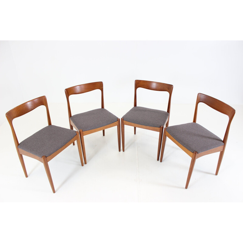 Suite de 4 chaises à repas Vamo Møbelfabrik, Arne VODDER - 1960