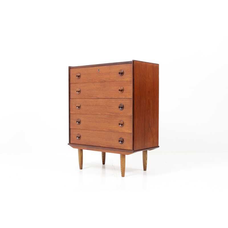 Lockable chest of drawers, K. KRISTIANSEN - 1950s