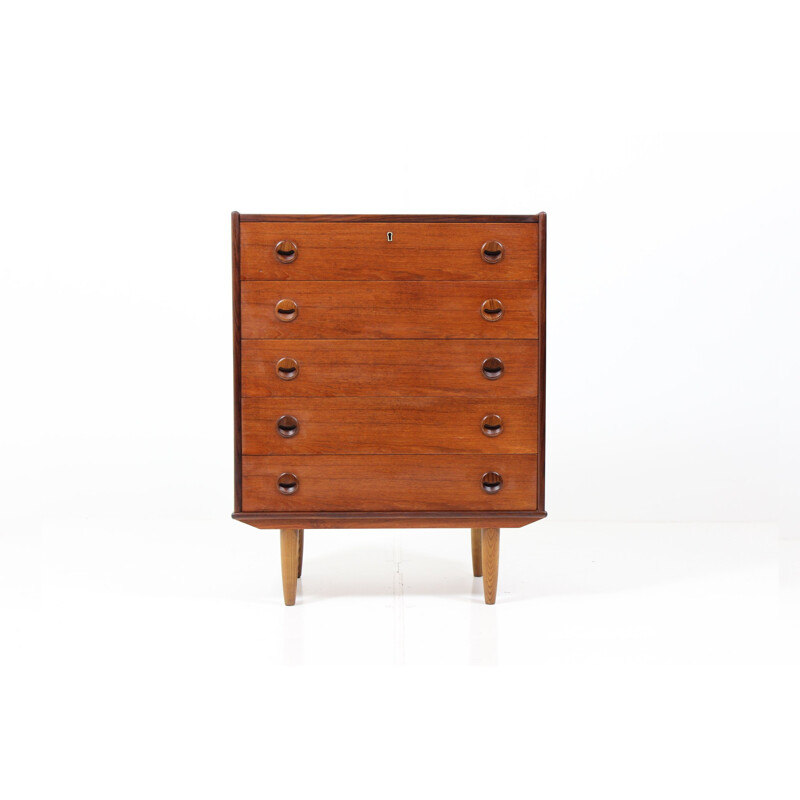 Lockable chest of drawers, K. KRISTIANSEN - 1950s