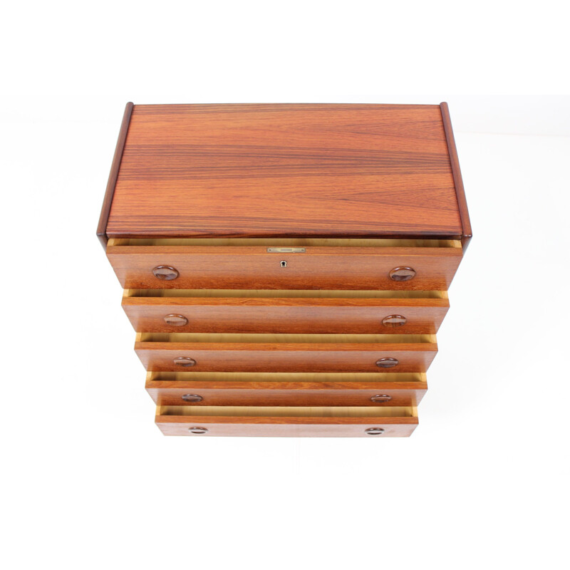 Lockable chest of drawers, K. KRISTIANSEN - 1950s
