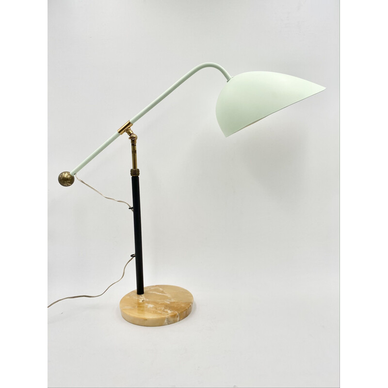 Vintage Angelo Brotto 5023 desk  table lamp Esperia, Italy 1950