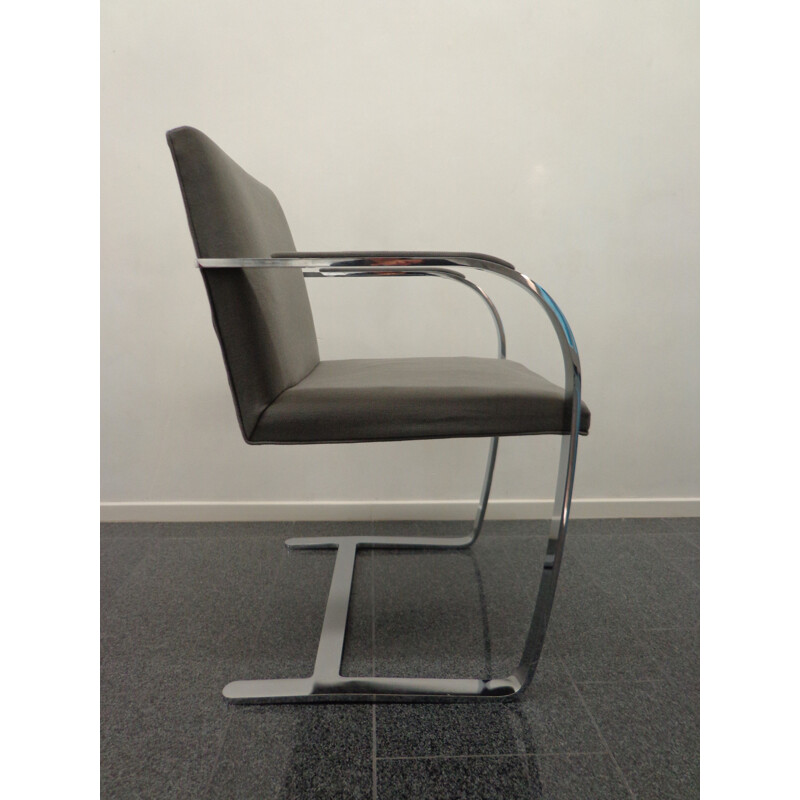 Vintage Brno fauteuil van Ludwig Mies van der Rohe voor Knoll International 1980