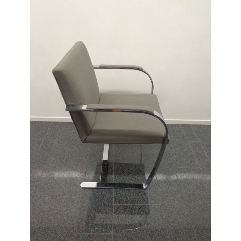 Vintage Brno fauteuil van Ludwig Mies van der Rohe voor Knoll International 1980