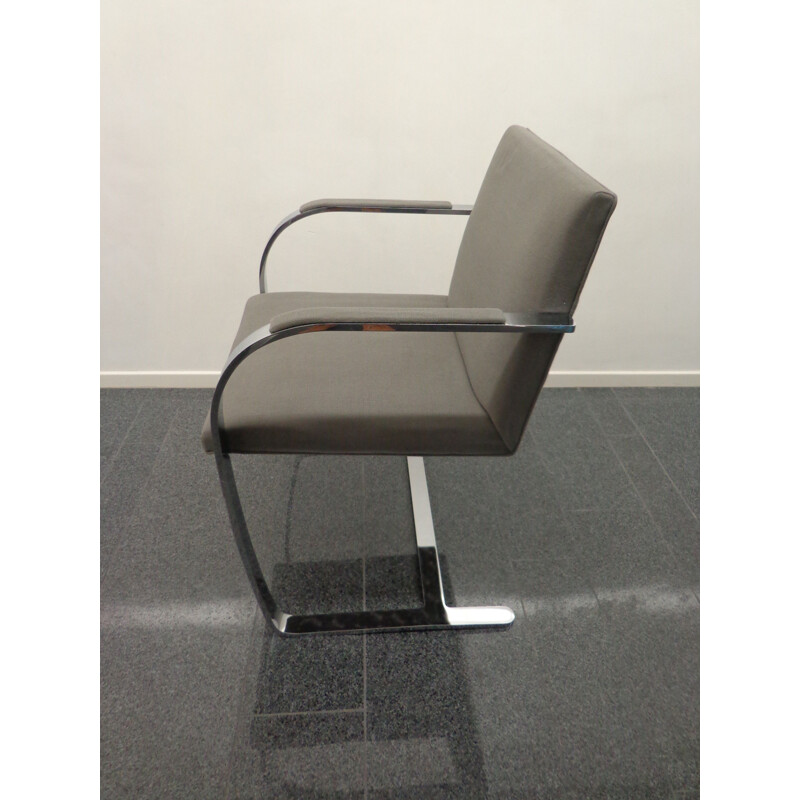 Vintage Brno fauteuil van Ludwig Mies van der Rohe voor Knoll International 1980