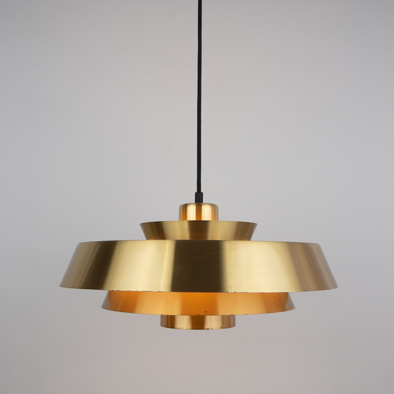 Vintage pendant lamp Nova by Jo Hammerborg Fog og Morup, Denmark 1963s