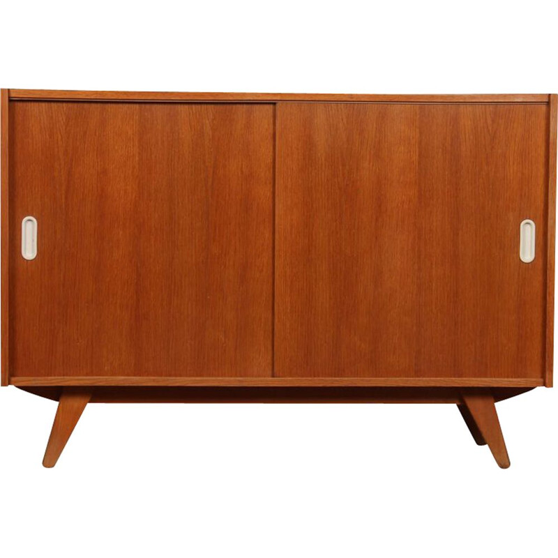 Vintage chest of drawers with sliding doors by Jiri Jiroutek 1960s